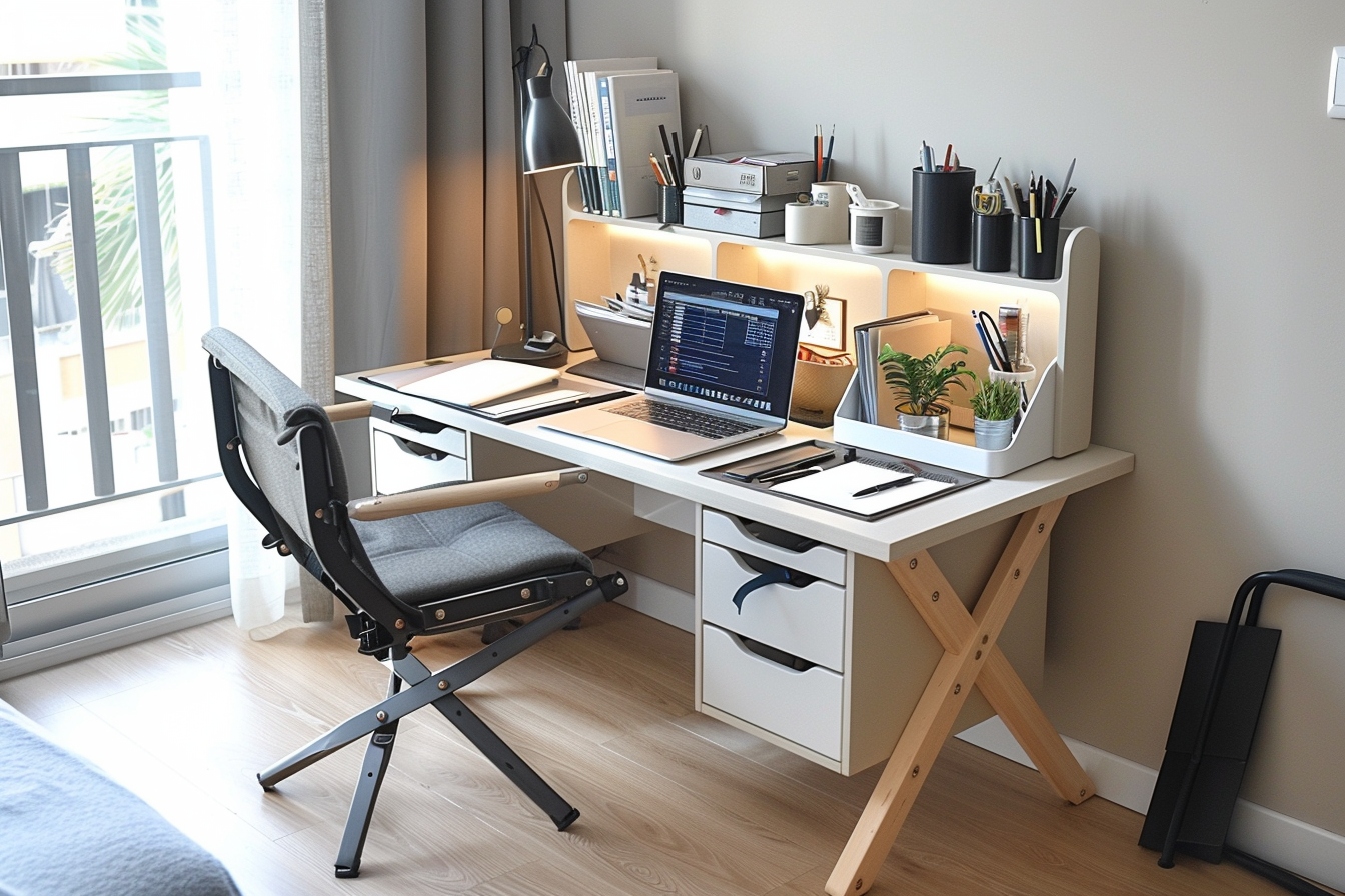 Idées pratiques pour aménager un coin bureau fonctionnel dans un petit appartement à Villejuif